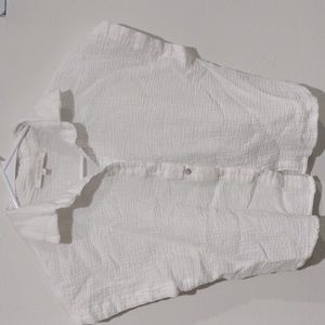 Olivaceous Sleeveless Button Up Shirt  Size S